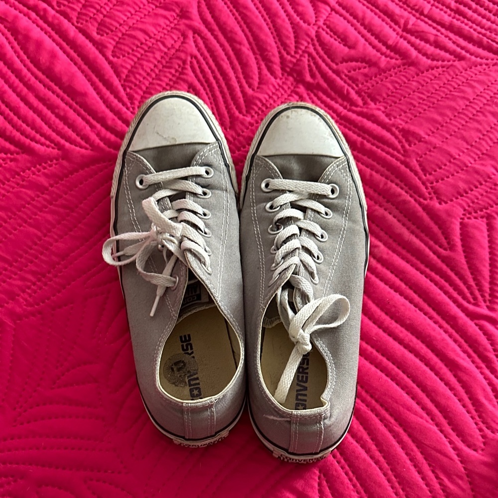 Converse Light Gray Canvas Sneakers